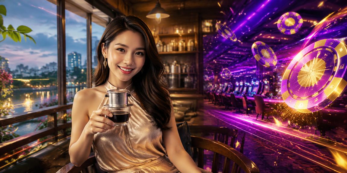 Người dùng tại Hà Nội kiểm tra tài khoản giải trí trên điện thoại trong quán cà phê